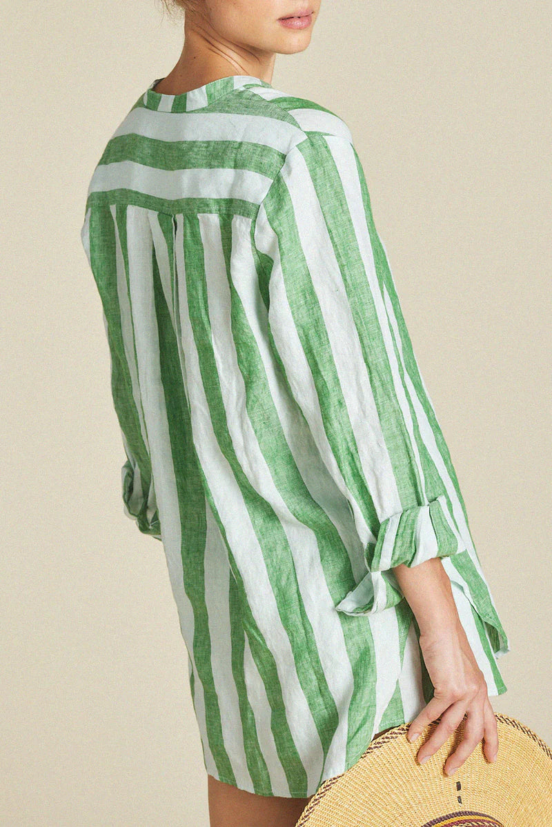 Tori Tunic - Aloe Stripe