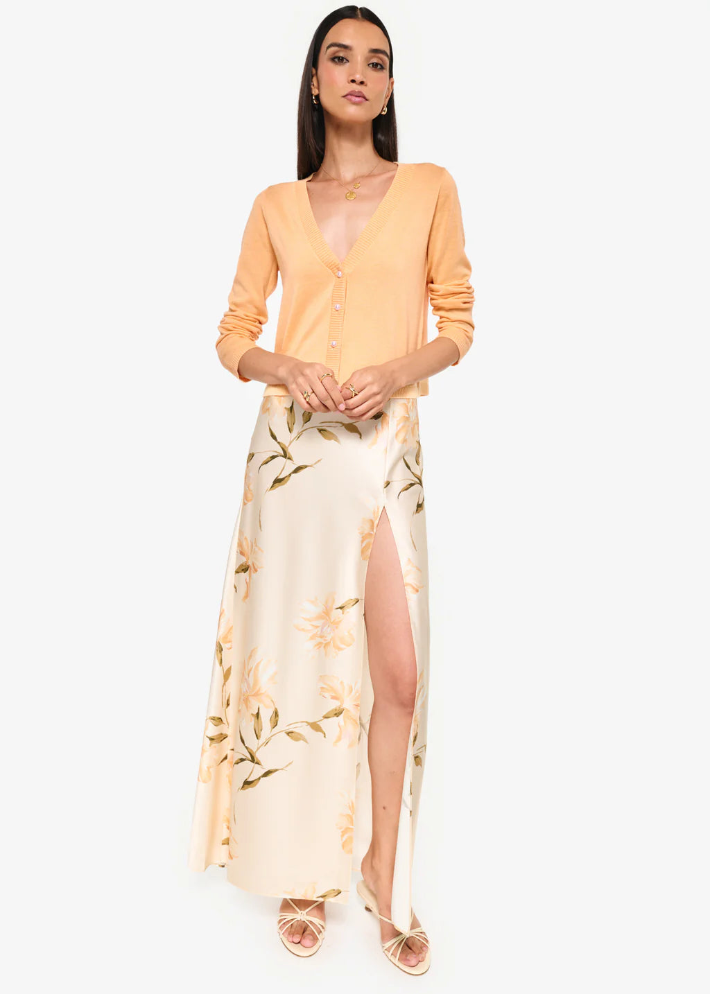 Asti cardigan - cantaloupe