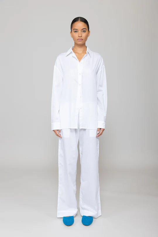 Yoko oversized button down - White
