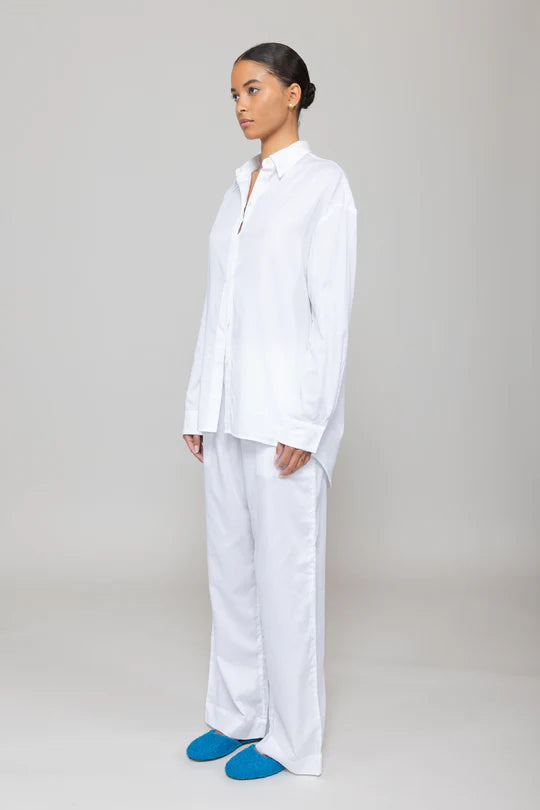 Yoko oversized button down - White