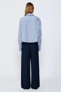 Renata cropped button down