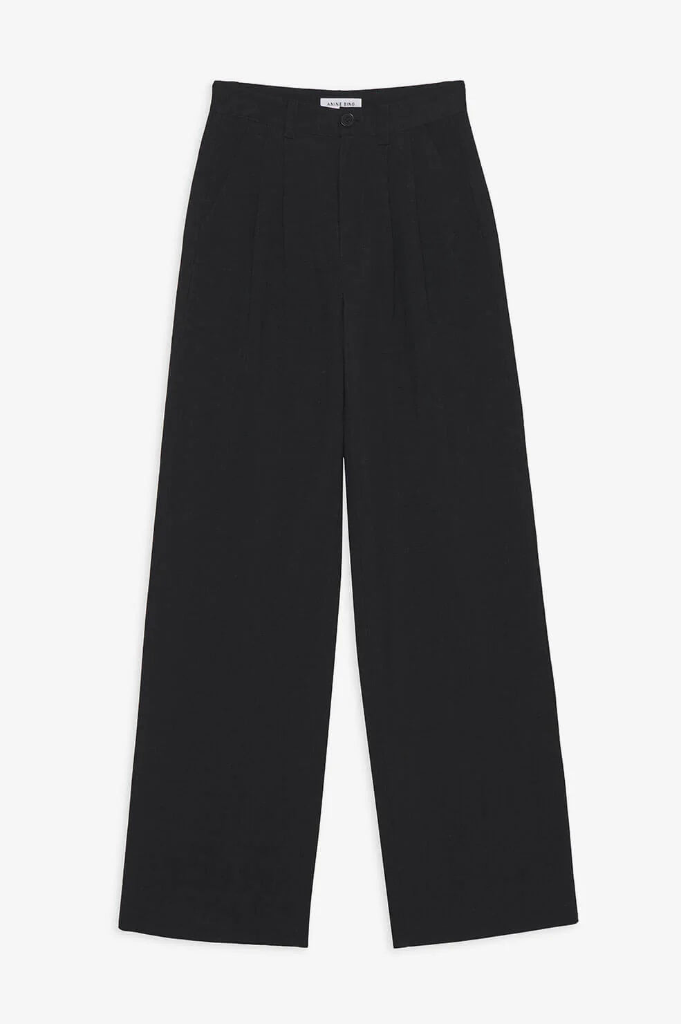 Carrie Pant - Black linen