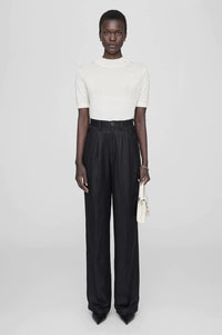 Carrie Pant - Black linen