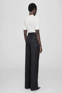 Carrie Pant - Black linen