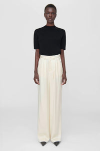 Carrie silk pants - Oyster