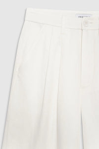 Carrie Pant - white linen