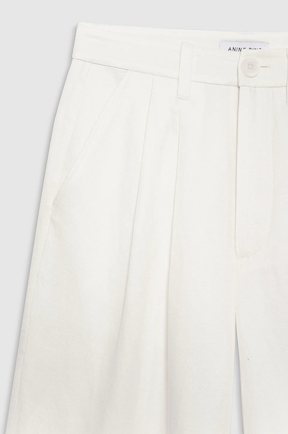 Carrie Pant - white linen