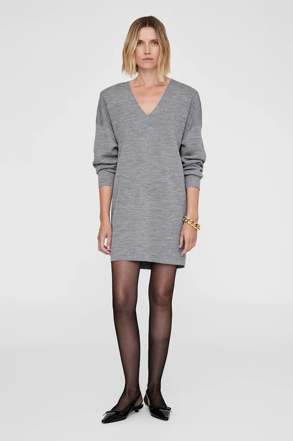 Essex dress- Grey Melange
