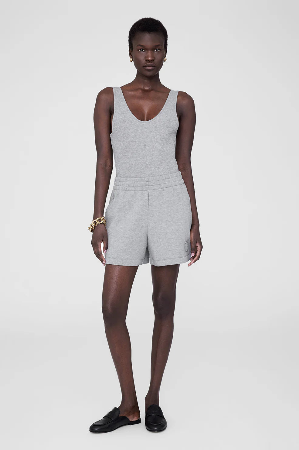 Kam short monogramed