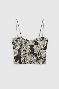 Keiran Top - black floral