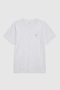 lili tee monogram heather grey