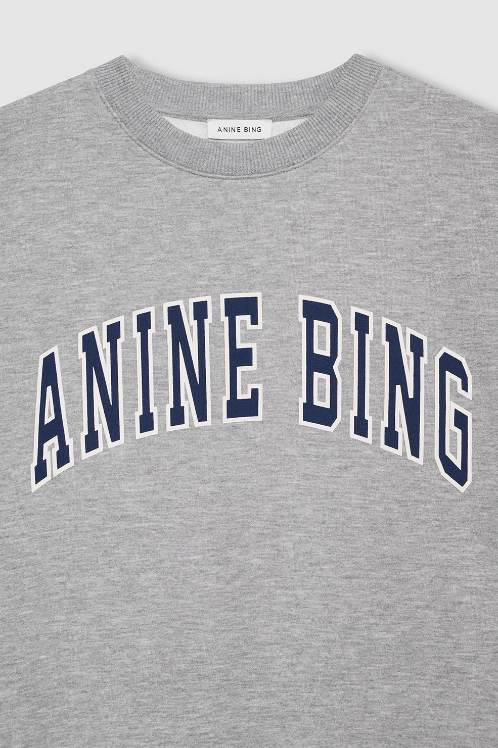 Spencer sweatshirt - heather grey w/ navy