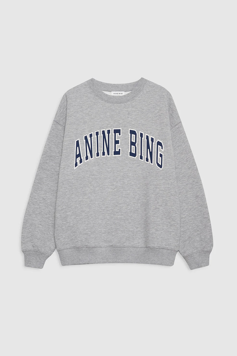 Spencer sweatshirt - heather grey w/ navy