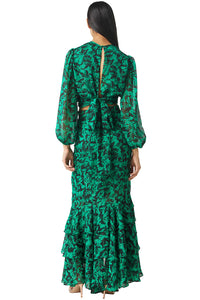 Beatriz top - Emerald Abstract