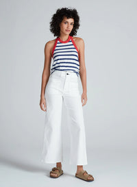 cropped sailor twill - ivory
