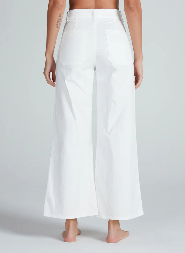cropped sailor twill - ivory