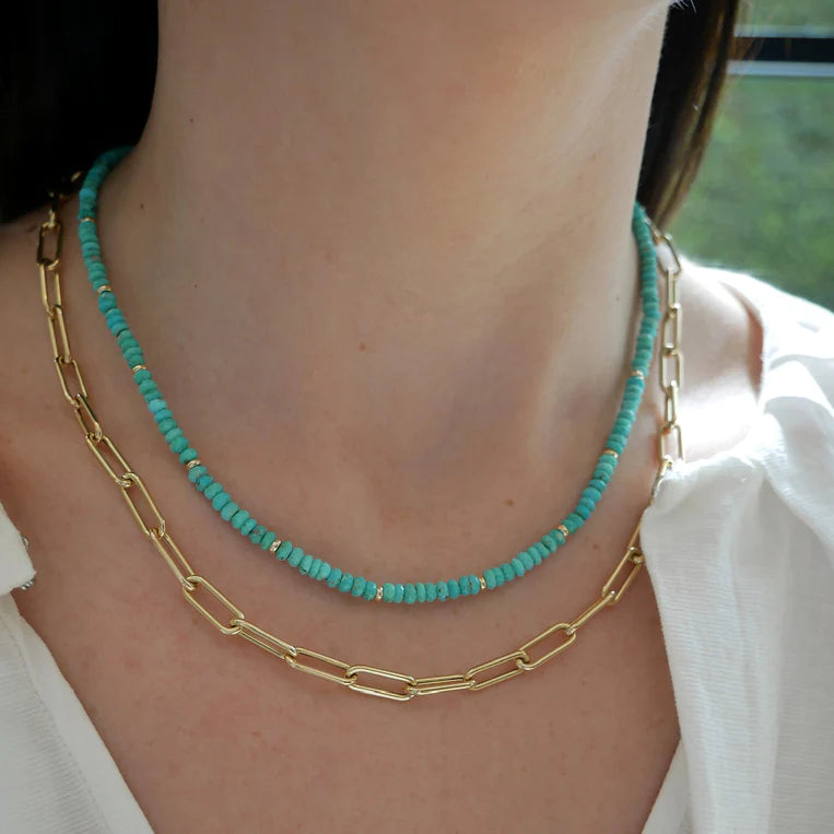 turquoise beaded necklace
