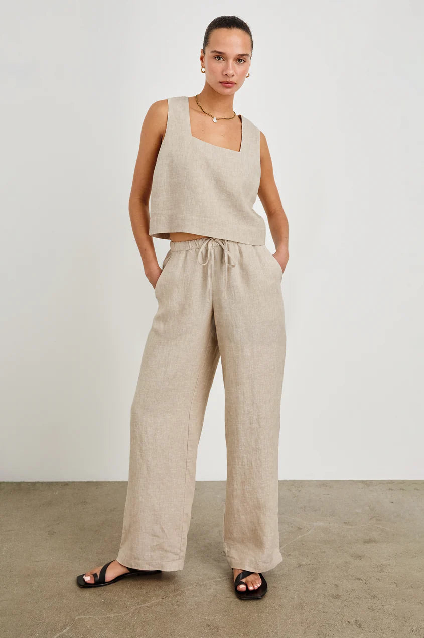 Emmie Pant - heathered flax