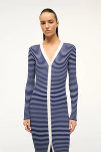 Shoko - Navy micro stripe
