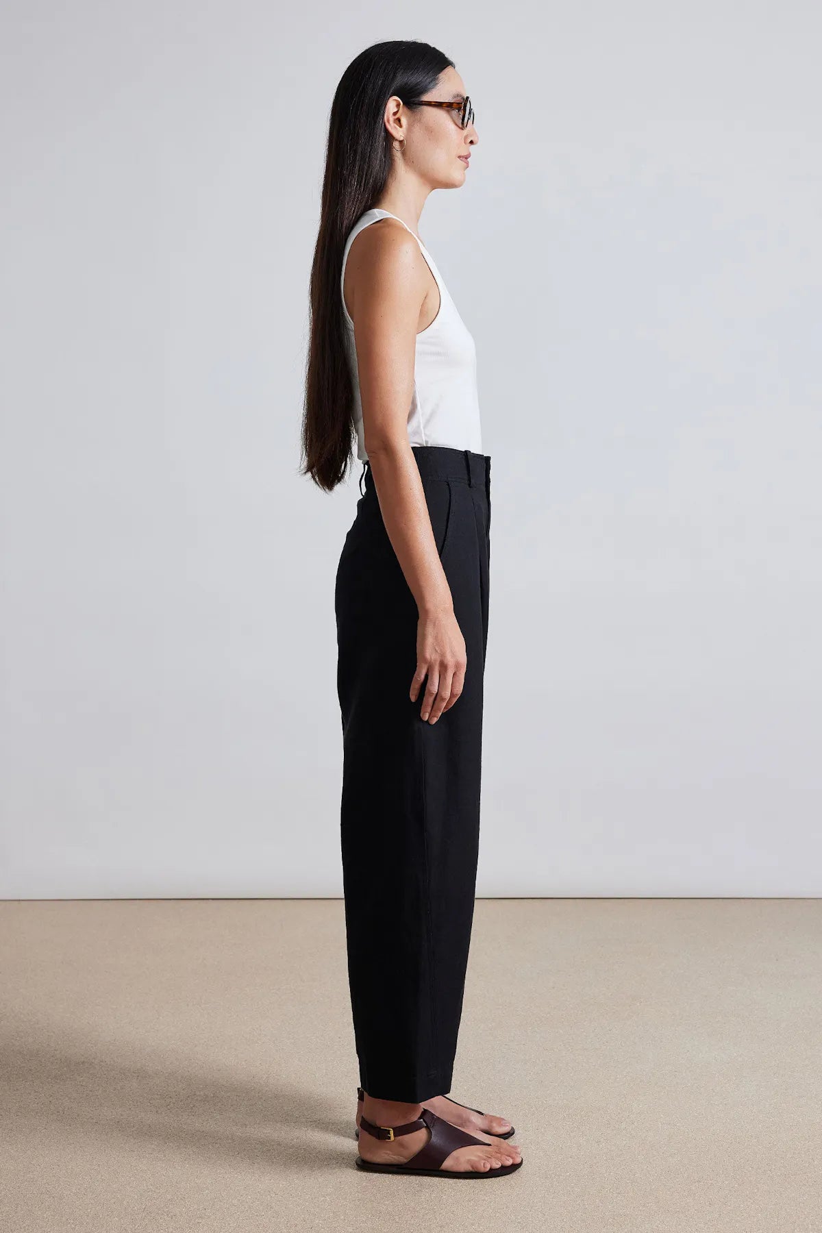 Bari crop trouser - Black