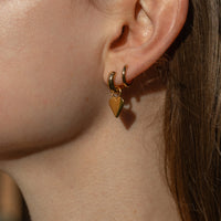 Petite heart earrings