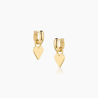Petite heart earrings