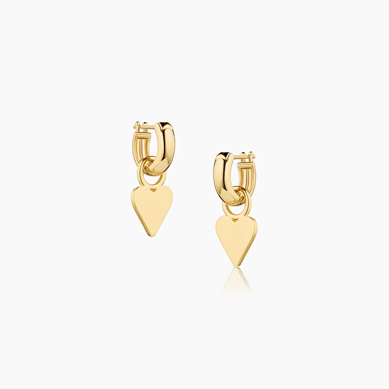 Petite heart earrings
