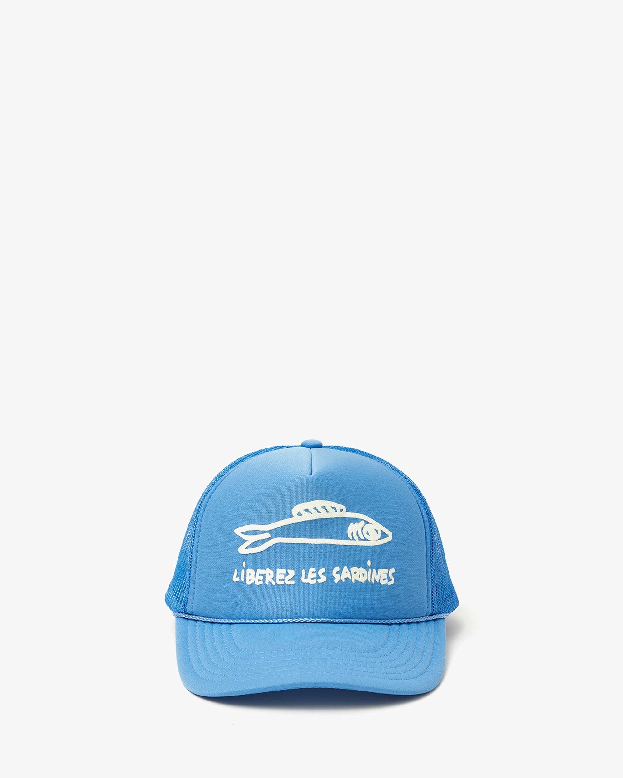 Sky blue sardine hat