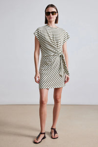 Nina mini dress- Cream & Olive
