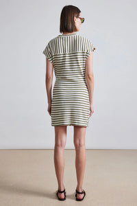 Nina mini dress- Cream & Olive