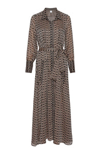 Ines dress- lattice tile