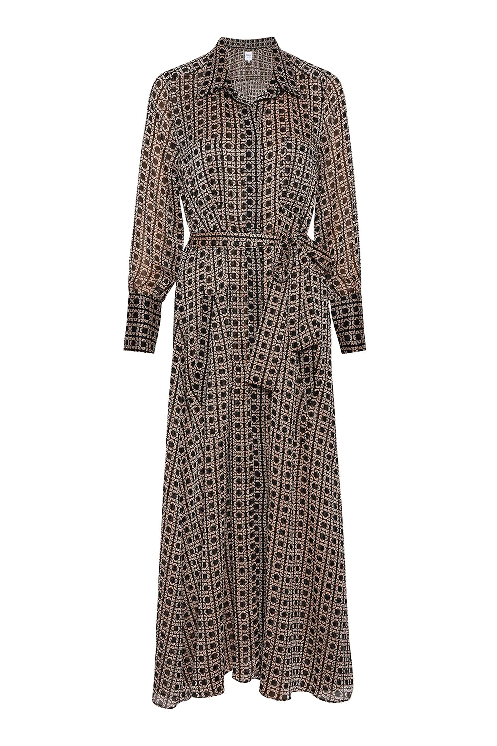 Ines dress- lattice tile
