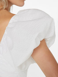 puff sleeve top - Blanc