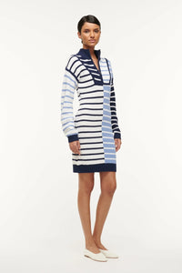 Mini Hampton dress - Adriatic stripe