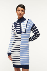 Mini Hampton dress - Adriatic stripe