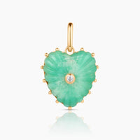 Maylene chrysoprase clip necklace