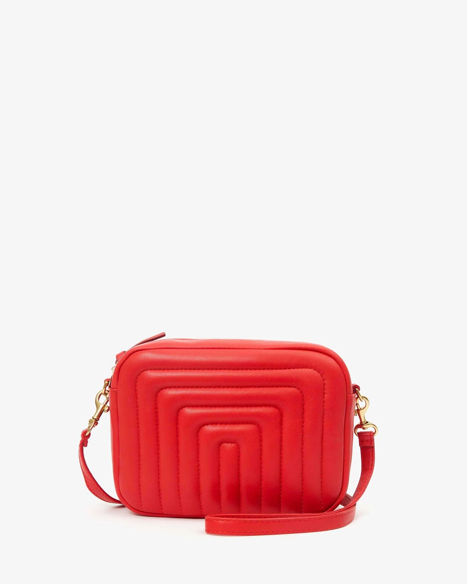 Midi Sac - Nappa Channel Rouge