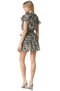 Natalia dress - tonal abstract