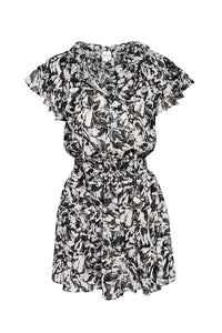 Natalia dress - tonal abstract