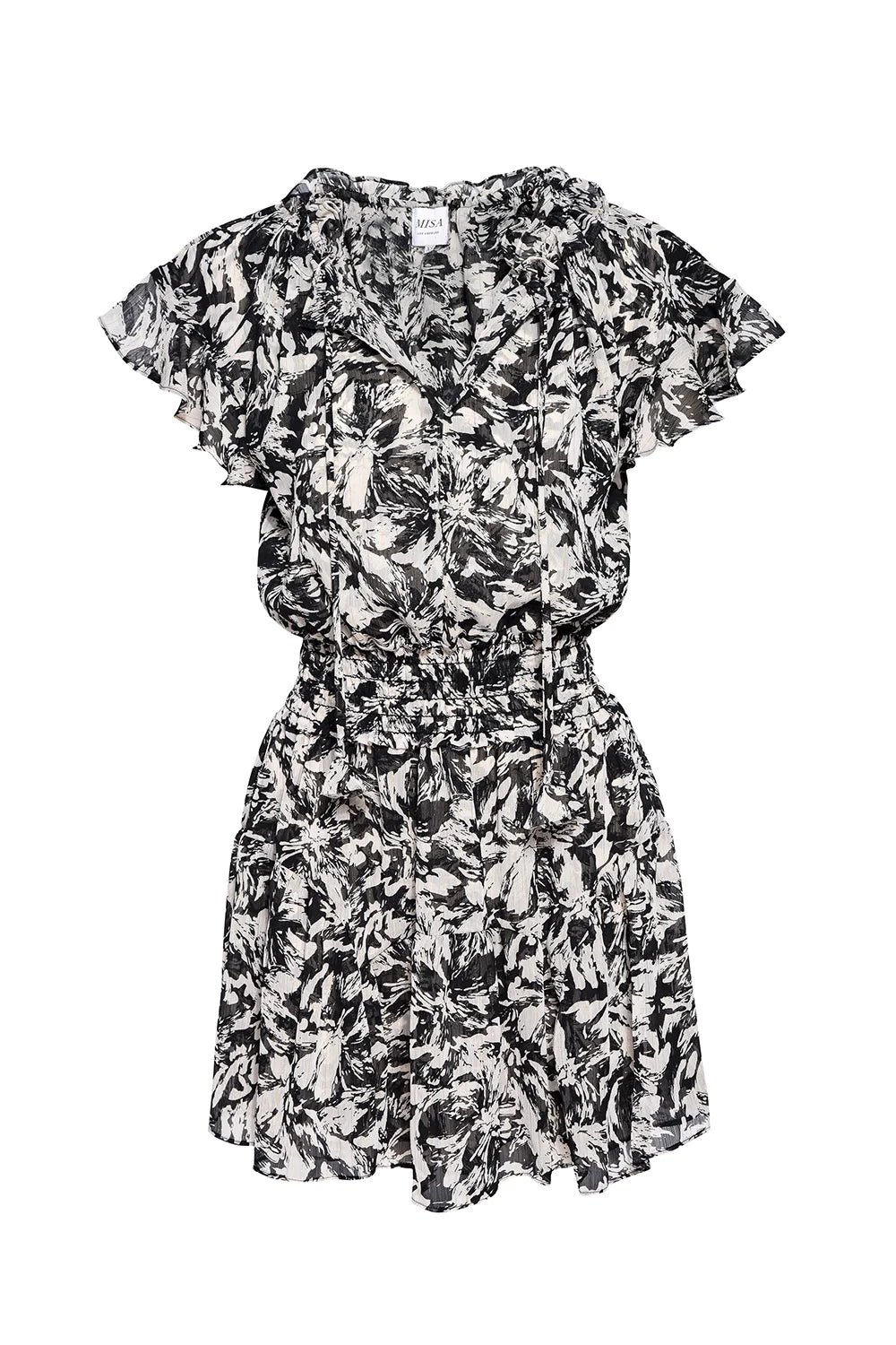 Natalia dress - tonal abstract