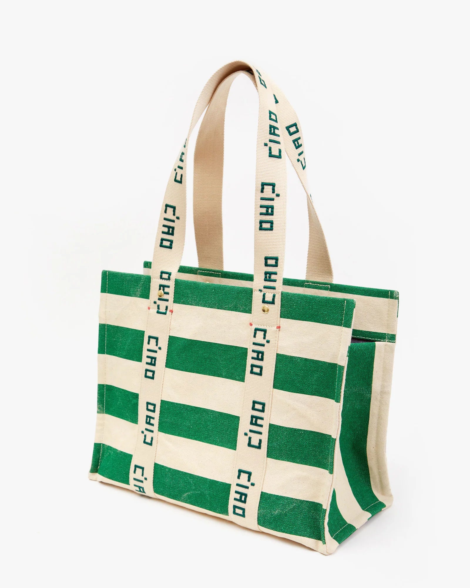 Noémie cavas tote- Palm Green
