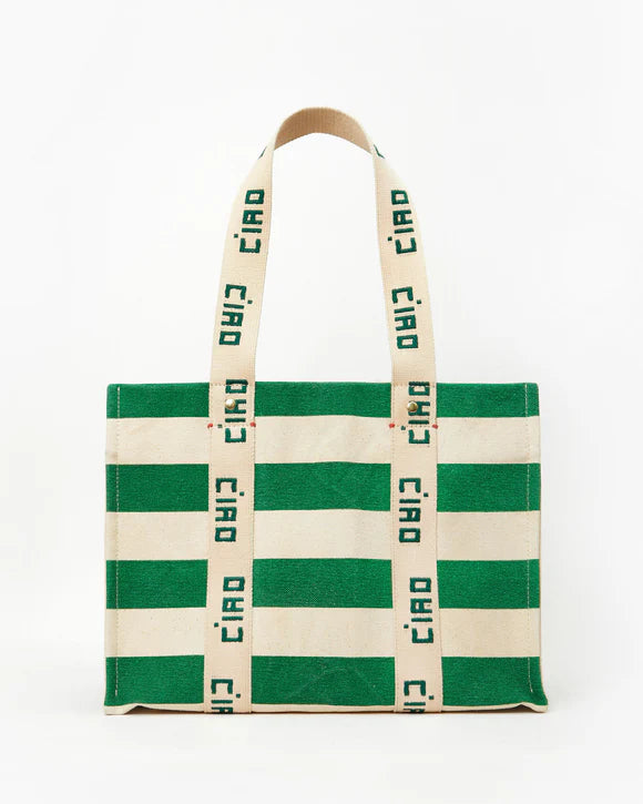 Noémie cavas tote- Palm Green