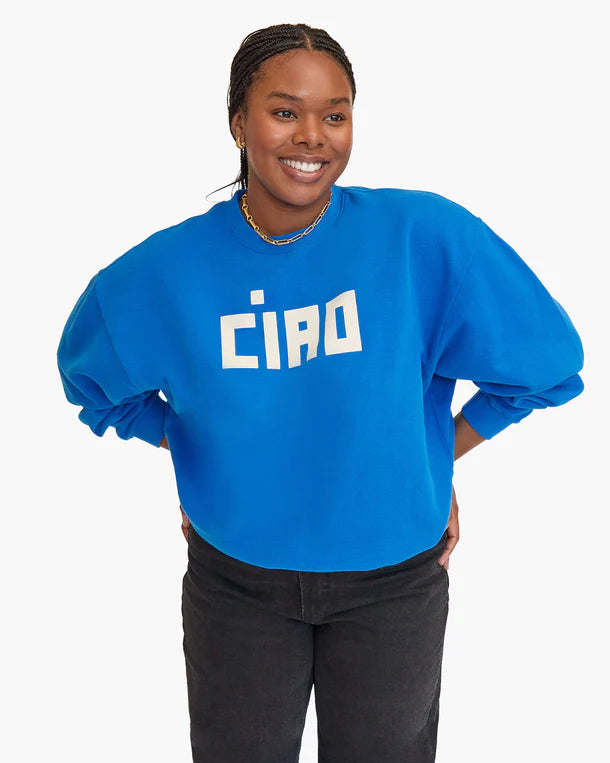 Ciao oversized sweatshirt - Cobalt