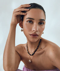 Pearl Pablo earrings- green amethyst