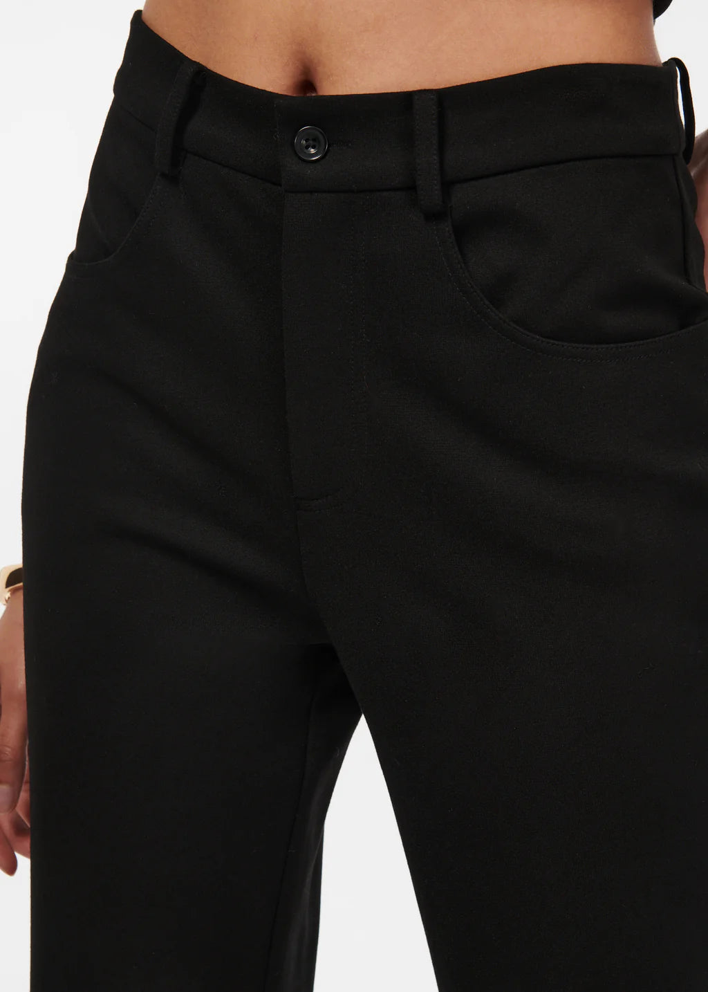 Lu wide leg pants- black