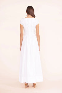Short sleeve Wells dress- White