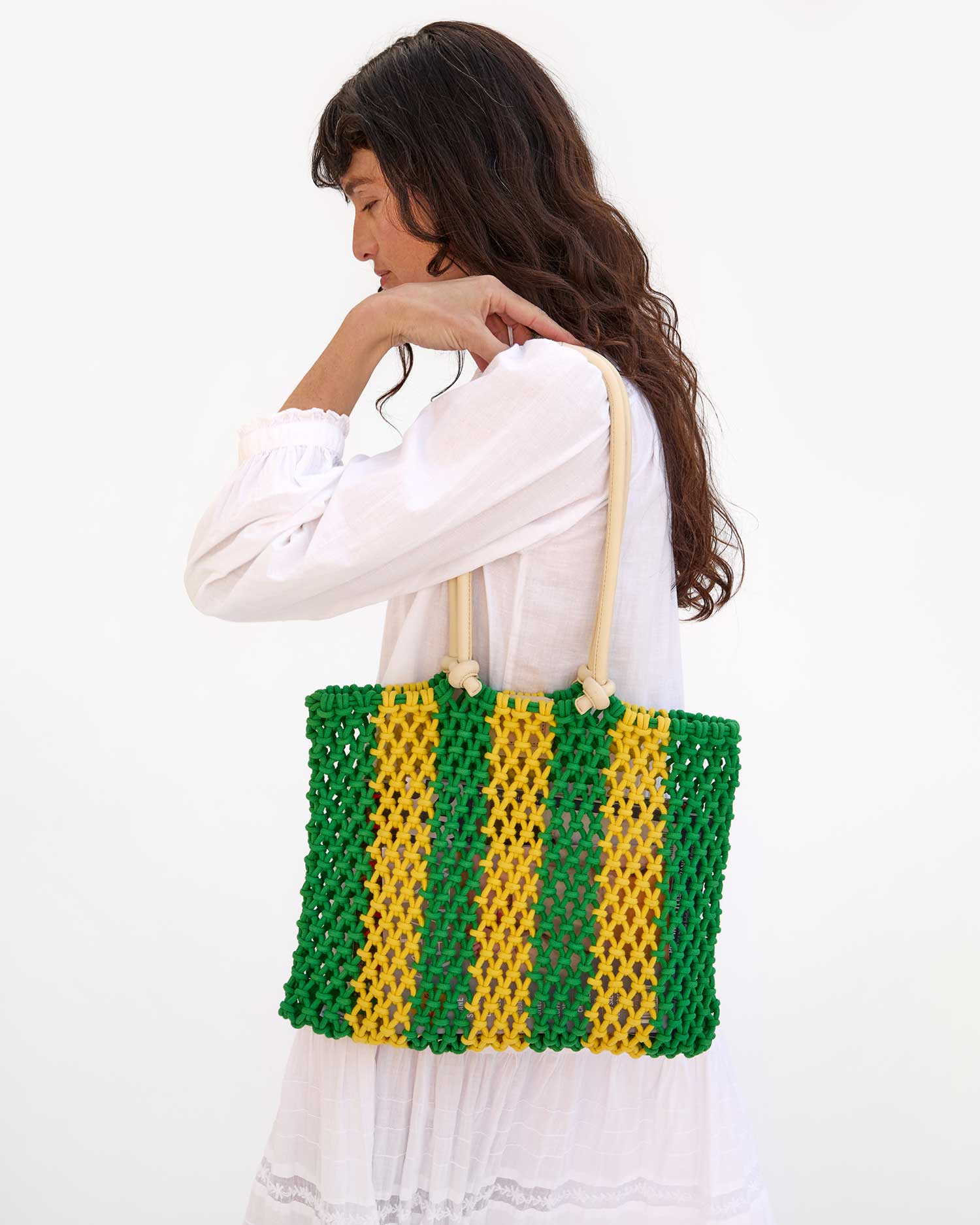 Sandy bag- emerald & yellow