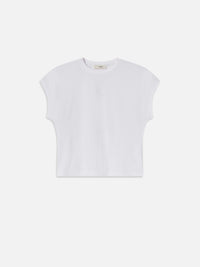 The Muscle tee -powder blue stripe