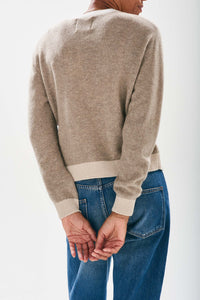 cashmere contrast cardigan