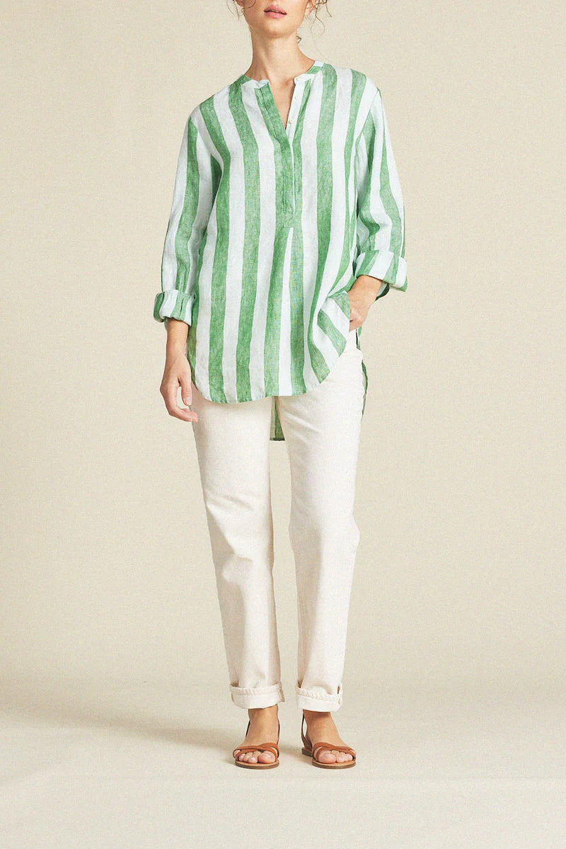 Tori Tunic - Aloe Stripe